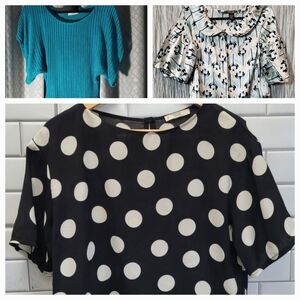 H&M  Ladies Black Faux Leather Chunky Platform Chelsea Style Boot 1.5in Platform